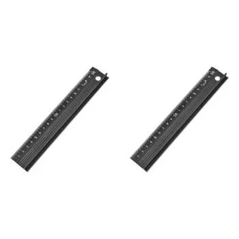 Многофункциональная защитная линейка для рук из алюминиевого сплава, нескользящая линейка (200мм)