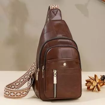 Многофункциональная женская сумка через плечо на грудь, сумка для поездок на работу, большая вместимость, сумка для мобильного телефона кофейный