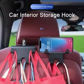 Многофункциональное автокресло, скрытый подголовник, установка крючка, простой крючок, автомобильный кошелек, кронштейн для телефона