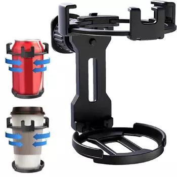 Многофункциональное автомобильное крепление, вращающийся на 360 градусов держатель чашки для автомобиля, вода, напиток, кофейная бутылка, держатель для телефона, вентиляционное отверстие, подставка чёрный