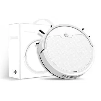 Многофункциональное бытовое приложение с дистанционным управлением, супер тихий умный подметальный робот, умный домашний подметальный пылесос белый