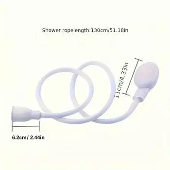 Многофункциональное чистящее средство для ванны для домашних собак, чистящие средства, душевая лейка, эффективное, бережное и легкое в очистке всего тела белый