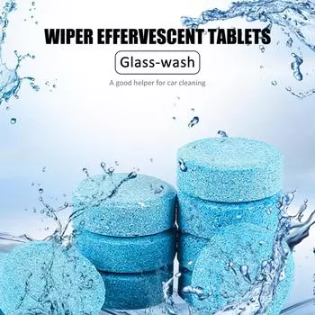 Многофункциональное концентрированное шипучее средство для чистки стекол Концентрированные таблетки 2pcs