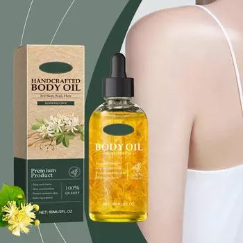 Многофункциональное масло для тела ручной работы с жимолостью, увлажняющее, питающее кожу тела, делающее ее мягкой и гладкой 60 мл One Size