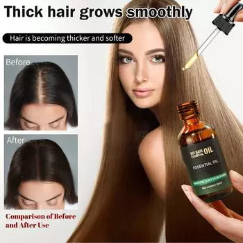 Многофункциональное масло для волос для предотвращения выпадения волос, фиксации волос, смягчения волос, улучшения ухода за волосами, устранения беспокойства 60 мл One Size белый