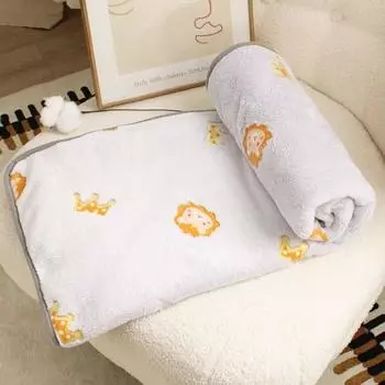 Многофункциональное одеяло для кровати с милым узором для собак, мягкое дышащее покрывало для кошки, бархатное теплое одеяло для кошки, осень S персиковый