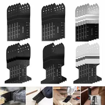 Многофункциональное осциллирующее лезвие, биметаллические прецизионные пилы, твердый материал, металл, гвозди, инструменты для резки древесины, ДСП