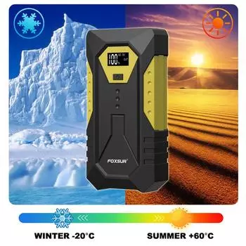 Многофункциональное пусковое устройство 600A Peaks Battery Booster Power Pack (До 6,0 л бензина или 5,0 л Without Air Pump разноцветный