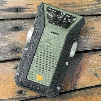 Многофункциональное радио на солнечной энергии, портативное портативное радио для кемпинга и пешего туризма чёрный