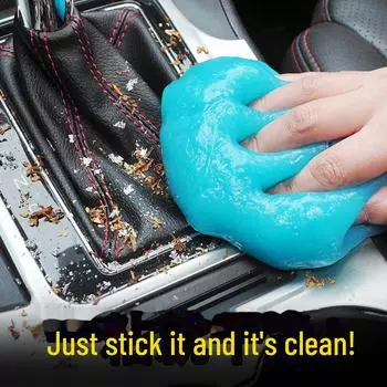 Многофункциональное средство для очистки пыли от пыли в воздуховодах автомобиля, зазорах между клавиатурами и дома. Идеально подходит для удаления липкой пыли и труднодоступных мест. 160g