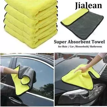 Многофункциональное супервпитывающее полотенце для чистки автомобиля, ткань для протирки автомобиля, коралловое бархатное бытовое полотенце для ванной комнаты 30x60cm