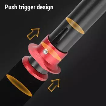 Многофункциональное удлиненное устройство для контроля за рыбой. Захват для рыбы. Корпус из алюминиевого сплава 6061. Цельное литье. Захват для рыбы. серый