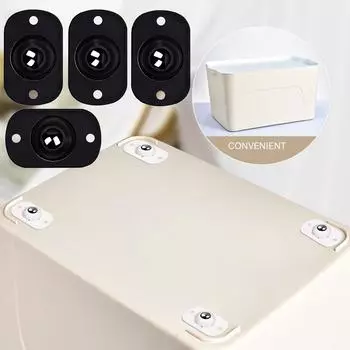 Многофункциональное универсальное колесо клеевого типа, 4 шт. Stainless steel bead