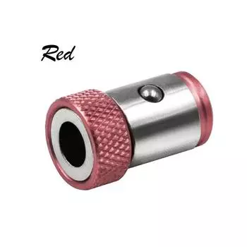 Многофункциональное универсальное магнитное кольцо 1/4, металлическая головка отвертки, противоскользящее сильное магнитное кольцо красный