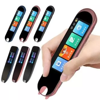 Многофункциональное устройство для перевода Ручка-переводчик Шумоподавление Быстрый запрос Сканирование Текстовый Перевод Портативный перезаряжаемый языковой переводчик A синий