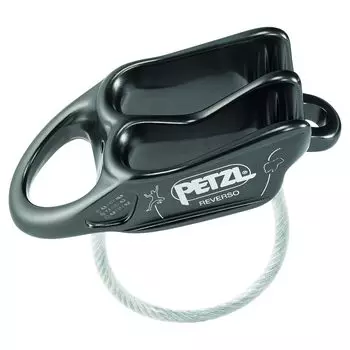 Многофункциональное устройство PETZL Reverso, зеленое, один размер, подходит для большинства беретов/лацканов серый