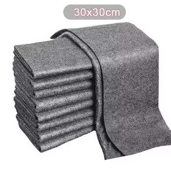 Многофункциональное волшебное полотенце, эффективные тряпки для протирания стекла, впитывающая кухонная ткань для чистки, бытовые полотенца для чистки стекол автомобиля 30*30cm серый