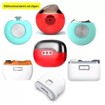 Многофункциональные электрические кусачки и полировальные машинки для ногтей для женщин и детей 602 Battery-powered nail polisher синий