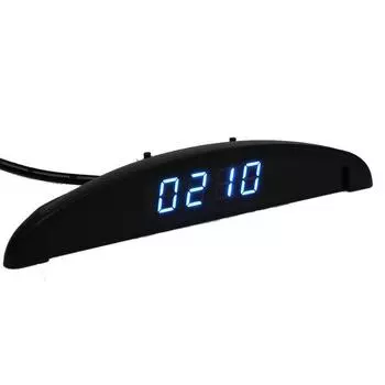 Многофункциональные аксессуары для салона автомобиля, дисплей, часы, термометр, вольтметр, 12 В