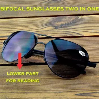 Многофункциональные бифокальные очки для чтения Clara Vida «два в одном», комбинация солнцезащитных очков +1 +1,5 +2 +2,5 +3 +3,5 +4 +0.75 чёрный