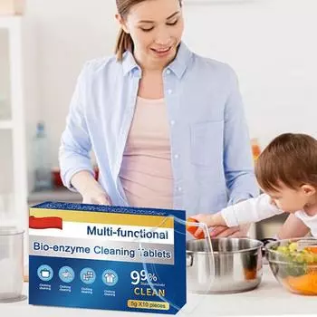Многофункциональные биоферментные чистящие таблетки для стиральной машины, шипучие таблетки для чистки тканей и одежды