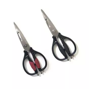 Многофункциональные бытовые кухонные ножницы для костей, разъемные силовые ножницы из нержавеющей стали с ножом для очистки овощей, открывалка для бутылок красный