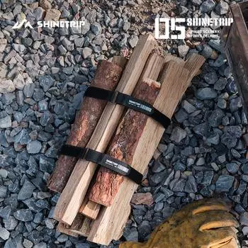 Многофункциональные черные клейкие ремни серии ShineTrip05 для тактического кемпинга с зашифрованными нейлоновыми ремешками