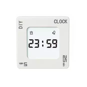Многофункциональные цифровые часы DIY Time Management 4 режима Таймер Четырехсторонний переворачивающийся Вибрация Мигающая подсветка Квадратный будильник