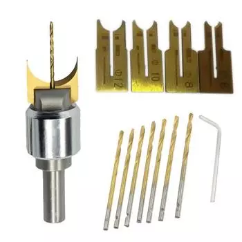 Многофункциональные деревянные бусины, фреза, сверла, DIY деревообрабатывающие инструменты 10pcs