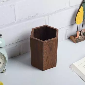 Многофункциональные деревянные держатели для ручек, настольные органайзеры для карандашей, офисные принадлежности A