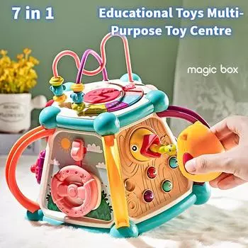 Многофункциональные детские развивающие игрушки для раннего образования Многогранник7Комбинация1Перезаряжаемый