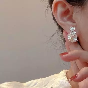 Многофункциональные длинные серьги с белыми ракушками и цветочным жемчугом для женщин, новые модные ювелирные изделия оптом