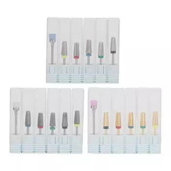 Многофункциональные фрезы для ногтей из вольфрамовой стали 5 в 1, шлифовальный маникюрный инструмент для полировки ногтей Original Color
