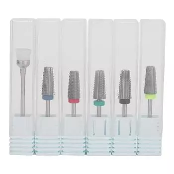 Многофункциональные фрезы для ногтей из вольфрамовой стали 5 в 1 шлифовальная головка для полировки ногтей маникюр