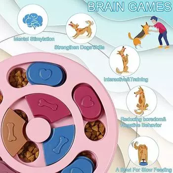 Многофункциональные игрушки-пазлы для собак, развивающие игрушки для кормления щенков One Size