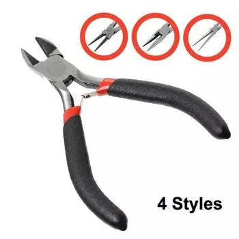 Многофункциональные изолированные зажимные клещи для зачистки проводов, обжимные плоскогубцы с длинным носом A как