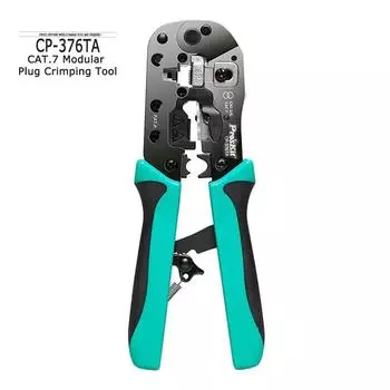 Многофункциональные кабельные клещи CP-376TA 3 в 1 CAT7 модульный инструмент для обжима разъемов 5, 6, 7 портов зажим для зачистки сетевых кабелей обжимной инструмент