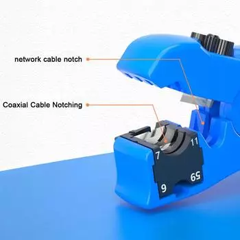 Многофункциональные клещи для зачистки кабеля Коаксиальный кабель Сетевой кабель Коаксиальный кабель Плоский кабель жёлтый