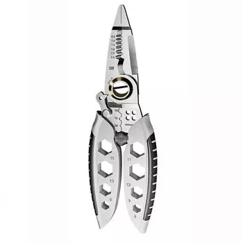 Многофункциональные клещи для зачистки проводов для электриков, Мощные клещи для зачистки проводов 28 в 1 One Size белый