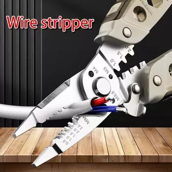 Многофункциональные клещи для зачистки проводов, специальные для электриков, инструмент для зачистки проводов, для намотки и резки проводов