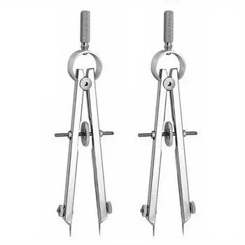 Многофункциональные компасы Инструменты для рисования Пружинная диаграмма Линейка для планирования Штангенциркуль Распорка Точный измеритель Кожаный инструмент 1pcs