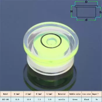 Многофункциональные круглые электронные весы, спиртовой уровень, пузырьковый шаг, встроенный стиль, водный пузырьковый уровень, 1 шт., отверстие D14–18 мм