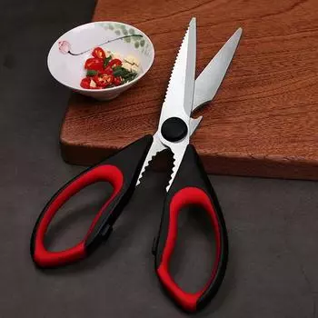 Многофункциональные кухонные ножницы для куриных костей Кухонные ножницы Цельные кухонные ножницы из кованой стали Мощные