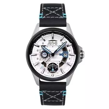 Многофункциональные кварцевые часы с белым циферблатом AVI-8 Hawker Harrier Farley AV-4098-01 Мужские часы белый