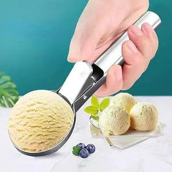 Многофункциональные ложки для мороженого из нержавеющей стали, двойная ложка для фруктов, арбуза, шариковая ложка, бытовые инструменты для мороженого