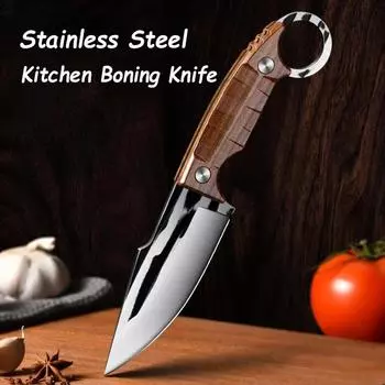 Многофункциональные ножи для обвалки, кованый нож ручной работы, мясной тесак, нож для нарезки фруктов, кухонный нож из нержавеющей стали