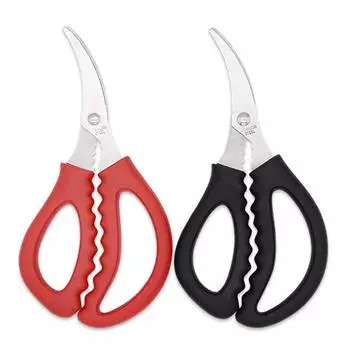 Многофункциональные ножницы Ножницы для куриных костей Кухонные ножницы из нержавеющей стали Кухонный инструмент для курицы Птицы Рыбы Ножницы для мяса Барбекю чёрный