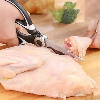 Многофункциональные ножницы с рисунком панды для куриных костей, острых ножниц для мяса, овощей, морепродуктов, открывалки для бутылок, безопасных ножниц для орехов с скорлупой 1pc