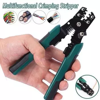 Многофункциональные обжимные клещи и обжимные клеммы 4 в 1, инструменты для зачистки проводов, кусачки, плоскогубцы, электромонтажные аксессуары, ручной инструмент as the picture