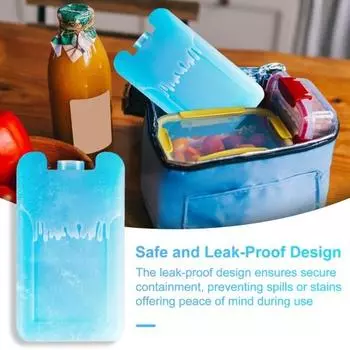 Многофункциональные пакеты со льдом для ланч-боксов. Охладители работают в течение 8 часов. Безопасная герметичная многоразовая морозильная камера. S